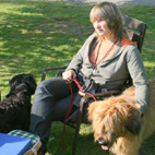 Gianna und Anuk mit Frauchen Gianna und Anuk mit Frauchen